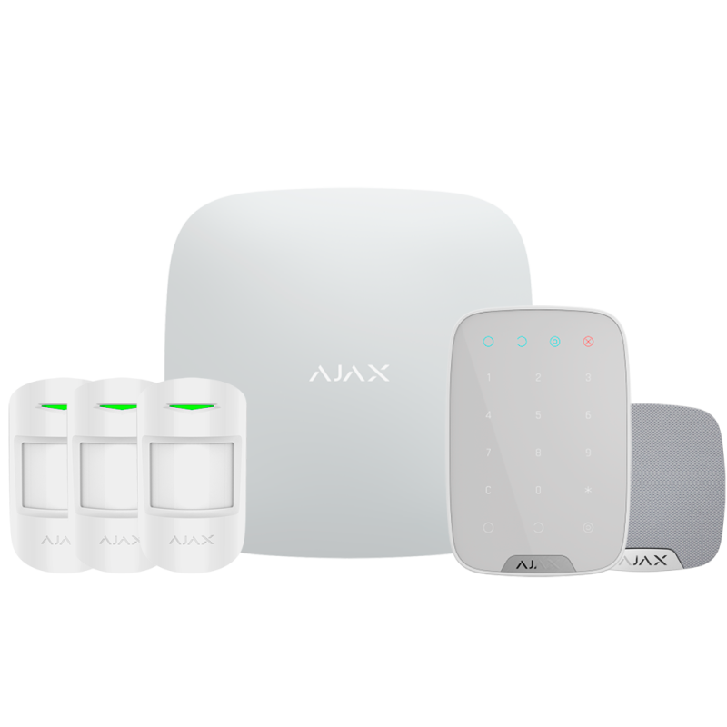 Kit Alarma plan Renove - HUB (4G) + 3 sensores movimiento + Teclado + Sirena interior