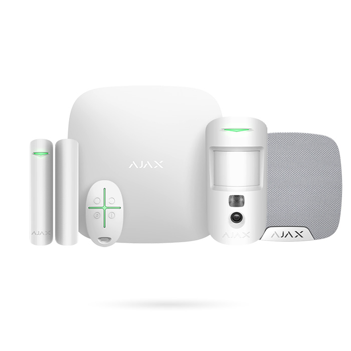 Kit de Alarma HUB2 (4G) Profesional Hogar Local Plus: 1 Magnético + 1 fotodetector HDR movimiento + Sirena Interior + 1 Mando