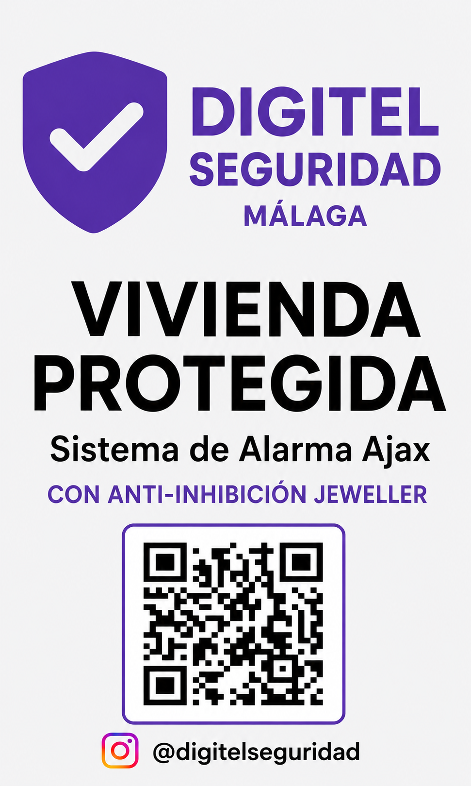 Cartel disuasorio vivienda protegida